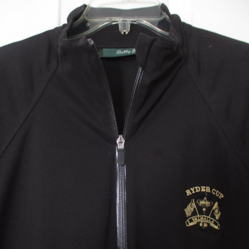 Bobby Jones Mens L/S "Ryder Cup Valhalla" (2008) 1/4 Zip Golf Windbreaker NWOT-L - Picture 3 of 3